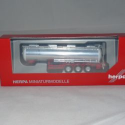 Herpa Miniaturmodelle GmbH-Herpa 076456-002 Remolque Cromado químico para Tanques Feldbinder 32m 