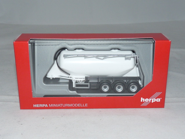 #076821 weiss unbedruckt HERPA Modell 1:87/H0 FFB Eutersilo-Auflieger für LKW