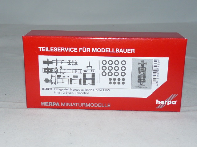 Herpa Mercedes-Benz 4-achs LKW Modell – Detailgetreue Miniatur Für Sammler, Maßstab 1:87
