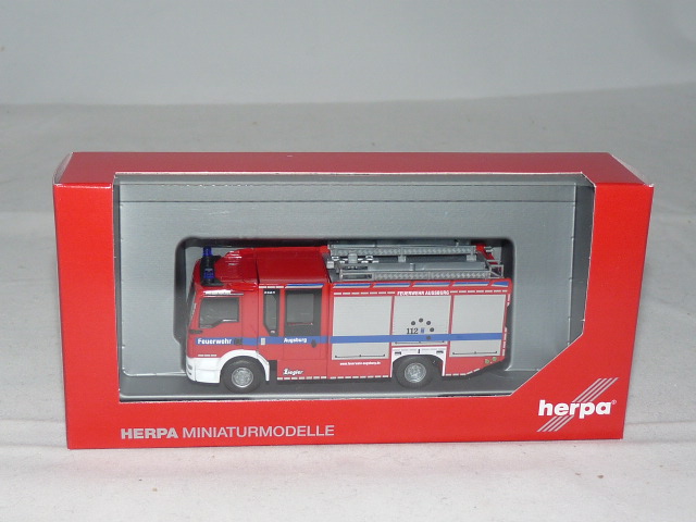 Herpa 095242 MAN TGS M Ziegler Z-Cab Löschfahrzeug Feuerwehr Augsburg 1 Neu Ovp