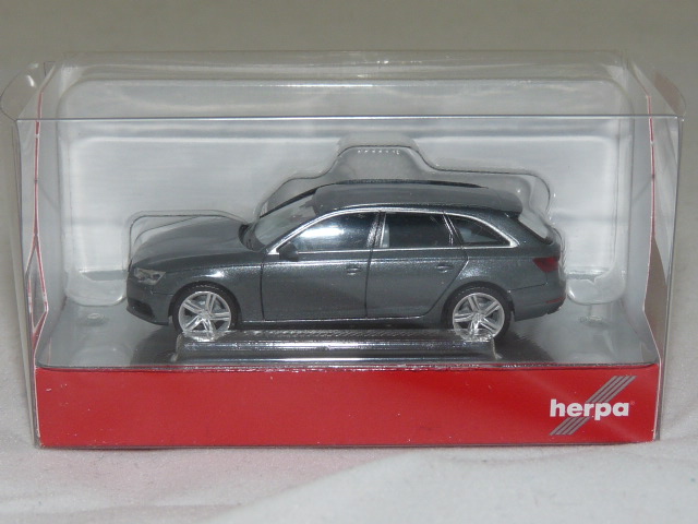 Audi A4 Avant (B9, Typ 8W, Modell 2015-), monsungrau metallic, Herpa, 1:87,  mb