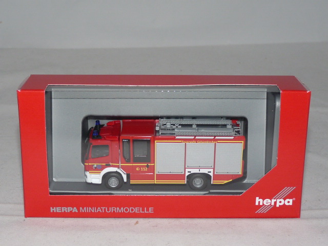 Herpa vrachtwagen model MAN TGM CC Ziegler Z-Cab Intercantonal Fire Brigade Training Centre Switzerland, schaal 1:87, voor diorama, modelbouw verzamelobject, decoratie, Made in Germany, kunststof