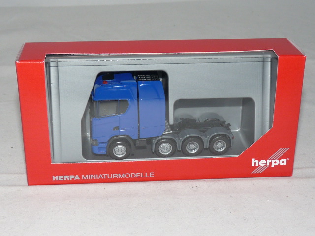 1//87 Herpa Scania CS HD pour charges lourdes ZM Ultramarinblau 308601-002