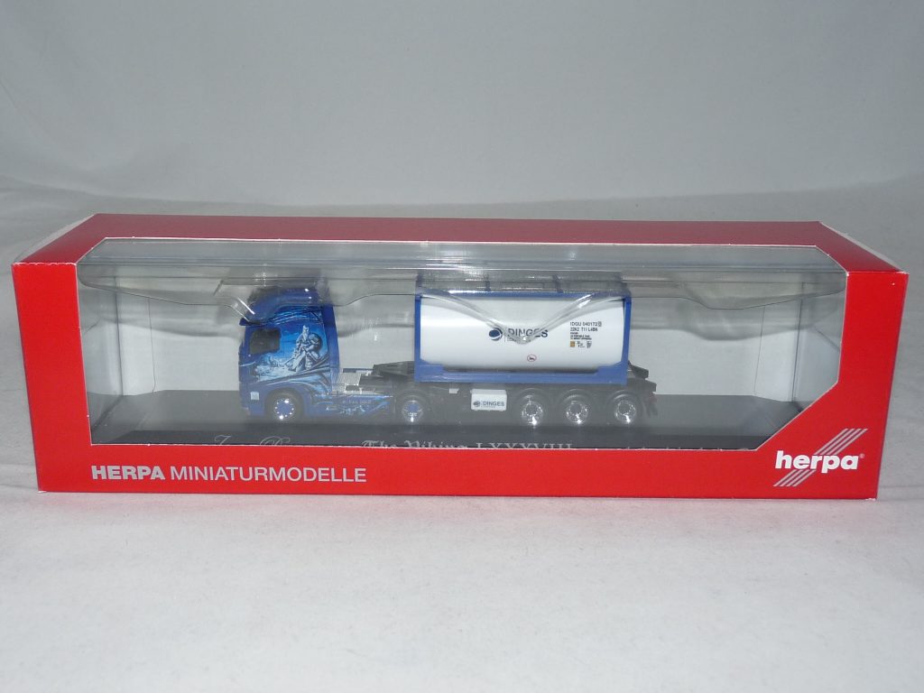 Herpa Modèle Réduit Camion Volvo FH GL XL 2020 Semi-remorque Surbaissée Kübler Échelle 1:87 - Made In Germany
