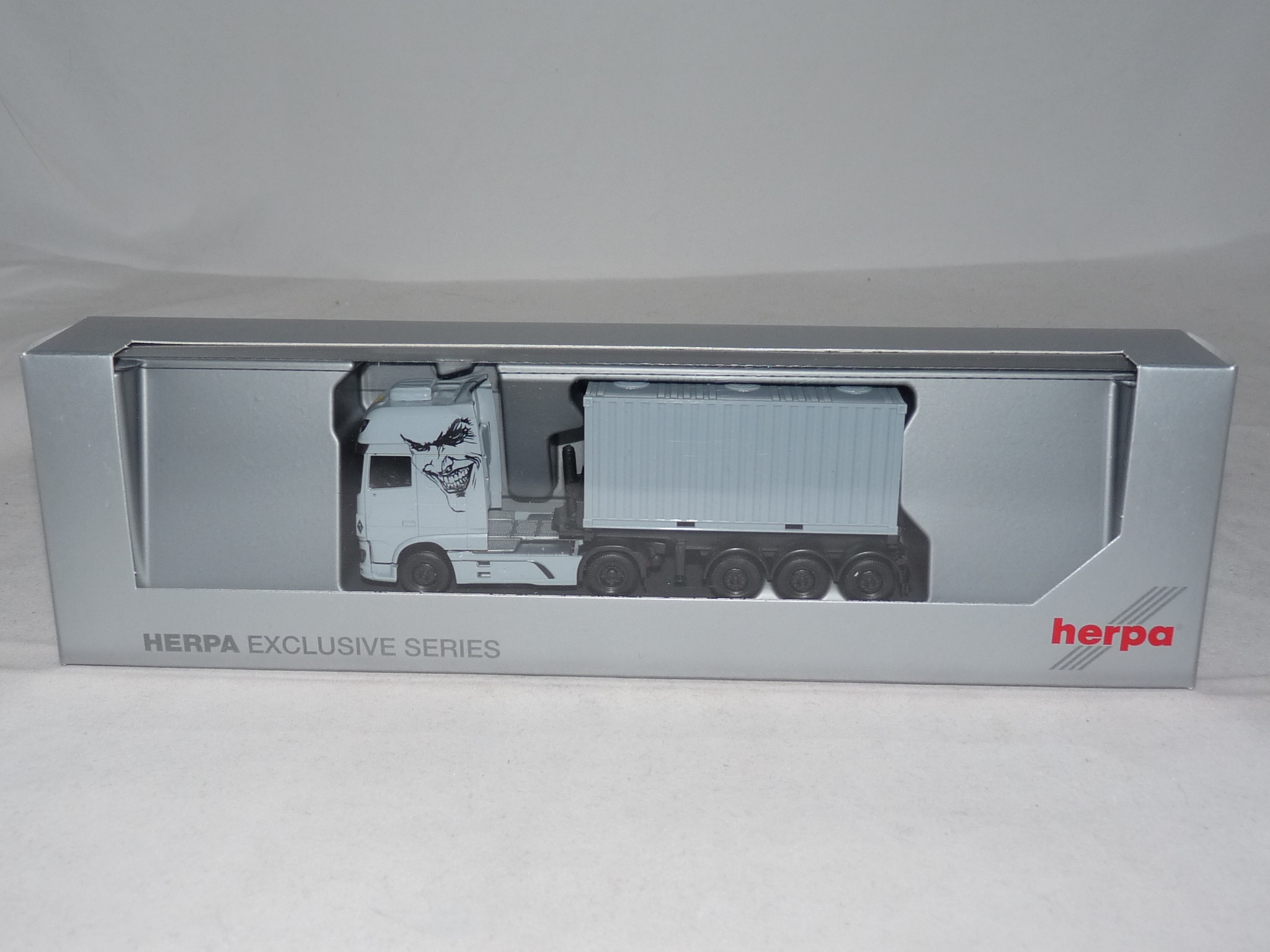 Camion Miniature DAF XF Avec Chassis 20/24' Et Container Swap Klaeser - Herpa 1/87 - Occasion