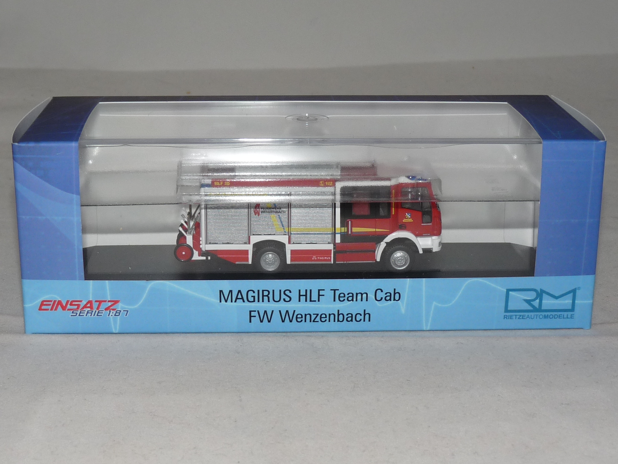 Rietze 68150 Magirus HLF Team Cab Feuerwehr Wenzenbach 1:87 NEU + OVP ...