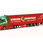 herpa 317214 Mercedes-Benz Actros Bigspace 15m Lowliner-Sattelzug Werner 1:87 NEU + OVP