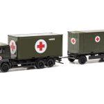 herpa 747042 MAN TGA L Container-Hängerzug Bundeswehr/SAN 1:87 NEU + OVP