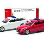 herpa 013284-003 MiniKit Mercedes-Benz C-Klasse Kombi mit Warnbalken 2 Stück 1:87 NEU + OVP