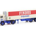 Vorbestellung herpa 87MBS026390 Scania Vabis LB 76 Kühlkoffer-Sattelzug "Findus" 1:87 NEU + OVP