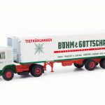 Vorbestellung herpa 87MBS026420 MAN F8 Kühlkoffer-Sattelzug "Böhm & Gottschalk" 1:87 NEU + OVP