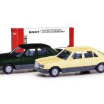 herpa 013727-003 MiniKit Mercedes-Benz S-Klasse (W126) - 2er Set, tiefgrün / elfenbein 1:87 NEU + OVP