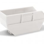 herpa 054607 Absetzmulde groß 15 m³ (für AK16) 2 Stück - weiß 1:87 NEU + OVP