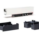 herpa 054645 Zubehör Palettenkasten und Staukasten 15m-Auflieger (je 2x weiß / schwarz) 1:87 NEU + OVP