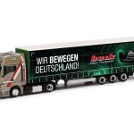 herpa 317818 MAN TGX GX Lowlinergardinenplanen-Sattelzug Buck / Wir bewegen Deutschland 1:87 NEU + OVP