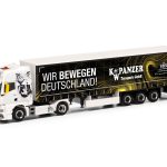 herpa 318402 MAN TGX GX Gardinenplanen-Sattelzug K.W. Panzer / Wir bewegen Deutschland 1:87 NEU + OVP