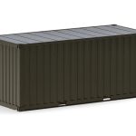 herpa 747134 2x 20ft Container Heer - Braungrau (unbedruckt) 1:87 NEU + OVP