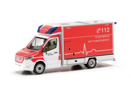 herpa 097116 Mercedes-Benz Sprinter 18 RTW Feuerwehr Bochum 1:87 NEU + OVP