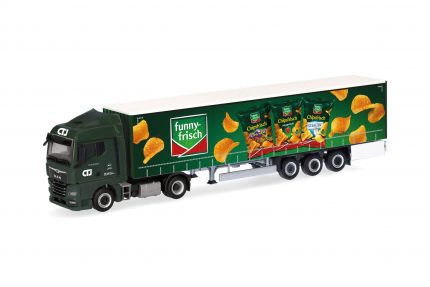 herpa 318501 MAN TGX GM Gardinenplanen-Sattelzug CTJ / Funny Frisch 1:87 NEU + OVP