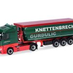 herpa 318518 Mercedes-Benz Actros Streamspace Stahlmulden-Sattelzug Knettenbrech & Gurdulic 1:87 NEU + OVP