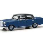 herpa 430739-004 Mercedes-Benz 200 Heckflosse - blau/schwarz 1:87 NEU + OVP