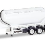 herpa 076821-002 Eutersiloauflieger Feldbinder 35m³ 3achs - weiß 1:87 NEU + OVP