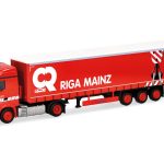 herpa 318860 Mercedes-Benz Actros Streamspace Gardinenplanen-Sattelzug Riga Mainz 1:87 NEU + OVP