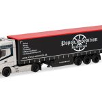 herpa 318891 Mercedes-Benz Actros L Gigaspace Gardinenplanen-Sattelzug Popov Spedition 1:87 NEU + OVP