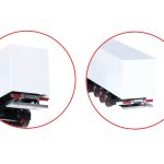 herpa 054720 Zubehör Heckladebordwand für Auflieger  - je 2x weiß & silber 1:87 NEU + OVP