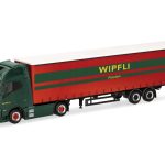 herpa 319171 Volvo FH GL XL Electric Gardinenplanen-Sattelzug Wipfli 1:87 NEU + OVP