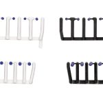 herpa 054836 Zubehör 80 Signallichter blautransparent mit schwarzen und weißen Sockeln - je 20x groß und klein 1:87 NEU + OVP