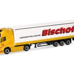herpa 319348 Volvo FH GL XL electric Gardinenplanen-Sattelzug mit Bordwänden Bischof 1:87 NEU + OVP