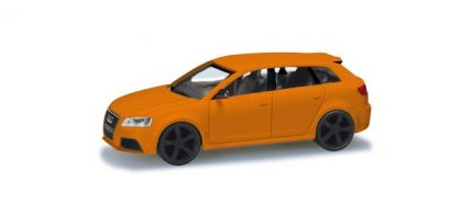 herpa 024877-005 Audi RS3 Sportback - glutorange mit schwarzen Felgen 1:87 NEU + OVP
