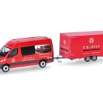 herpa 098618 Mercedes-Benz Sprinter ´18 Halbbus Hochdach mit Tandemhänger Colonia 1:87 NEU + OVP