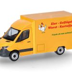 herpa 098656 Mercedes-Benz Sprinter ´18 Foodtruck Eier Geflügel Wurst Kartoffeln 1:87 NEU + OVP