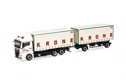 Vorbestellung herpa 319652 MAN TGX GM Wechselgardinenplanen-Hängerzug "Circus Krone" 1:87 NEU + OVP