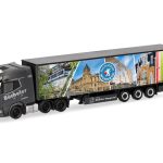 herpa 319737 DAF XG+ (6x2) Gardinenplanen-Sattelzug Bücheler 1:87 NEU + OVP