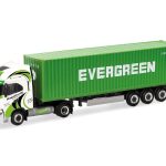 herpa 319942 Iveco S-Way LNG 40ft. Container-Sattelzug Rapstrucks / Evergreen 1:87 NEU + OVP