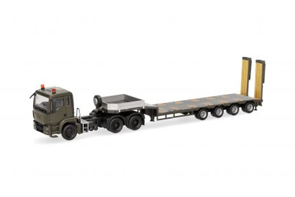 Vorbestellung herpa 747233 MAN TGS M Semitieflade-Sattelzug "Serbische Streitkräfte (Serbien) 1:87 NEU + OVP
