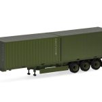 herpa 747240 Containerauflieger 3achs mit 2 x 20ft. Container Bundeswehr 1:87 NEU + OVP