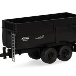 Vorbestellung herpa 077095 Krampe Kippmuldenanhänger BigBody 650 2achs - schwarz 1:87 NEU + OVP