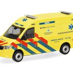 Vorbestellung herpa 098694 MAN TGE Kasten HD "Ambulance 15-143" (Niederlande) 1:87 NEU + OVP