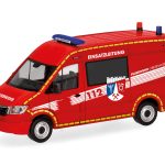 herpa 098731 MAN TGE Halbbus Hochdach ELW Feuerwehr Oberhausen 1:87 NEU + OVP