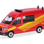 herpa 098748 MAN TGE Halbbus Hochdach Feuerwehr 1:87 NEU + OVP