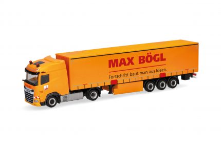 Vorbestellung herpa 320016 DAF XG Gardinenplanen-Sattelzug "Max Bögl" 1:87 NEU + OVP