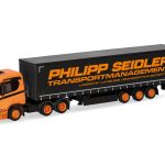 herpa 320139 Scania CR 20 ND Gardinenplanen-Sattelzug Philipp Seidler 1:87 NEU + OVP