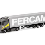 Vorbestellung herpa 320184 Mercedes-Benz eActros 600 ProCabin Streamspace Gardinenplanen-Sattelzug "Fercam" (Italien) 1:87 NEU + OVP