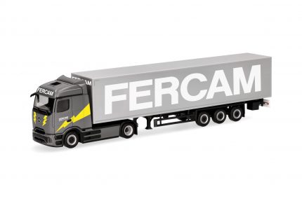 Vorbestellung herpa 320184 Mercedes-Benz eActros 600 ProCabin Streamspace Gardinenplanen-Sattelzug "Fercam" (Italien) 1:87 NEU + OVP