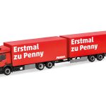 herpa 320269 Mercedes-Benz Classicspace Kühlkoffer-Hängerzug Penny 1:87 NEU + OVP