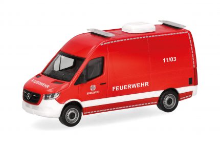 Vorbestellung herpa 700887 Mercedes-Benz Sprinter 18 Kasten Hochdach "Bundeswehr/Feuerwehr" (11/03) 1:87 NEU + OVP
